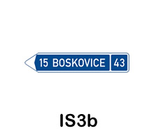 IS3b - směrová tabule 