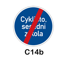 C14b - konec jízdního příkazu