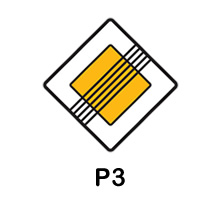 P3 - konec hlavní pozemní komunikace