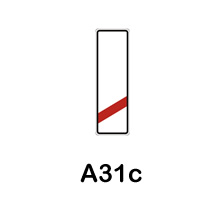 A31c - návěstní deska (80m)