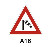 A16 - boční vítr