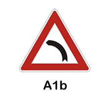 A1b - zatáčka vlevo