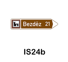 IS24b - směrová tabule pro kulturní nebo turistický cíl