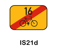 IS21d - konec cyklistické trasy 