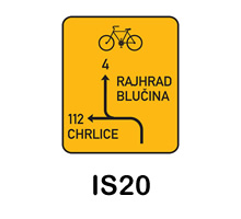 IS20 - návěst před křižovatkou pro cyklisty 